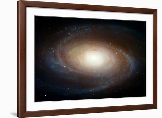 Hubblegraphs Grand Design Spiral Galaxy M81 Space-null-Framed Photo