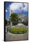 Hubert and Jan van Eyck Monument outside Saint Bavo Cathedral, city centre, Ghent, West Flanders, B-Peter Barritt-Framed Stretched Canvas