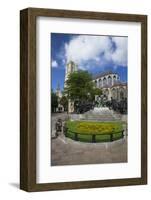 Hubert and Jan van Eyck Monument outside Saint Bavo Cathedral, city centre, Ghent, West Flanders, B-Peter Barritt-Framed Photographic Print