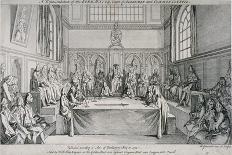Meeting in the Guildhall Council Chamber, City of London, 1750-Hubert Francois Gravelot-Giclee Print