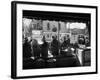 Hubert H. Humphrey Campaigning for Senate Seat Speaking from Sound Truck in Small Town Street-null-Framed Photographic Print