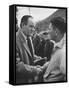 Hubert Humphrey Campaigning in West Virginia Primarties-null-Framed Stretched Canvas