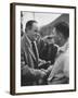 Hubert Humphrey Campaigning in West Virginia Primarties-null-Framed Photographic Print