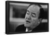 Hubert Humphrey (Portrait) Art Poster Print-null-Framed Poster