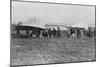 Hubert Latham Prepares to Take Off after Louis Bleriot, Near Calais, France, 25 July 1909-null-Mounted Giclee Print