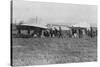 Hubert Latham Prepares to Take Off after Louis Bleriot, Near Calais, France, 25 July 1909-null-Stretched Canvas