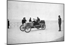 Hubert Le Blon, in His Gardner-Serpollet Steam Car, Nice, 1903-null-Mounted Giclee Print