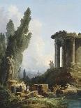 Le Jet D'Eau Du Bosquet Des Muses a Marly-Hubert Robert-Giclee Print