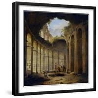 Hubert Robert / The Colosseum, Rome, 1780-1790-Hubert Robert-Framed Giclee Print