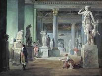 A Colonnade in Ruins, 1780-Hubert Robert-Giclee Print