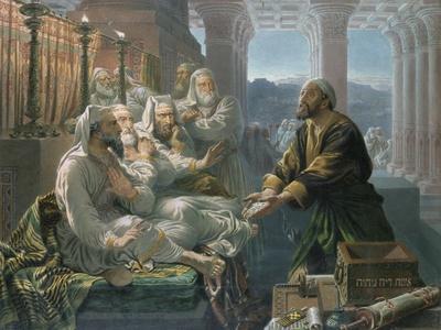 Judas and the Thirty Pieces of Silver for Betraying Christ