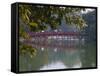 Huc Bridge over Haan Kiem Lake, Vietnam-Keren Su-Framed Stretched Canvas