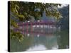 Huc Bridge over Haan Kiem Lake, Vietnam-Keren Su-Stretched Canvas