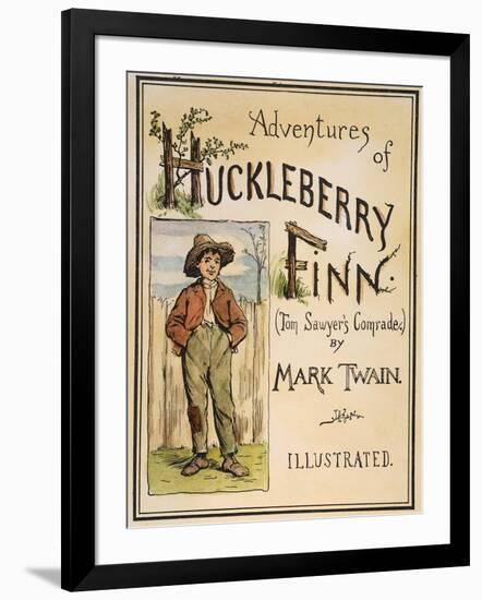 Huck Finn, 1885-Edward Windsor Kemble-Framed Premium Giclee Print