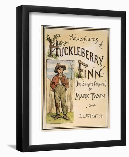 Huck Finn, 1885-Edward Windsor Kemble-Framed Premium Giclee Print