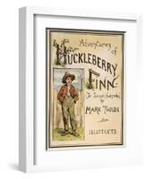 Huck Finn, 1885-Edward Windsor Kemble-Framed Premium Giclee Print