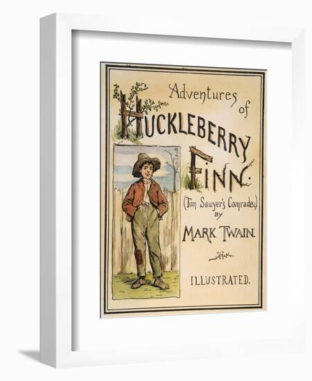 Huck Finn, 1885-Edward Windsor Kemble-Framed Premium Giclee Print