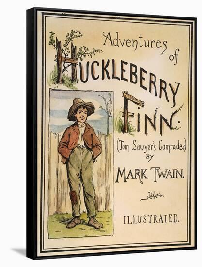 Huck Finn, 1885-Edward Windsor Kemble-Framed Stretched Canvas