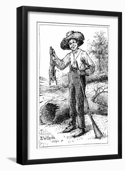 Huckleberry Finn, 1884-Chatto & Windus-Framed Giclee Print