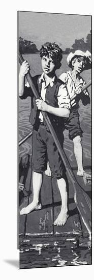 Huckleberry Finn and Tom Sawyer-null-Mounted Giclee Print