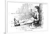 Huckleberry Finn, Smoking-null-Framed Photographic Print