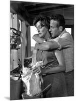 HUD, 1963 directed by MARTIN RITT Paricia Neal / Paul Newman (b/w photo)-null-Mounted Photo