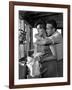 HUD, 1963 directed by MARTIN RITT Paricia Neal / Paul Newman (b/w photo)-null-Framed Photo