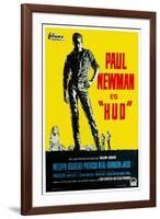 Hud, German Movie Poster, 1963-null-Framed Art Print