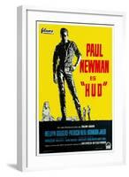 Hud, German Movie Poster, 1963-null-Framed Art Print