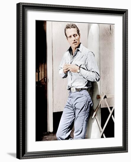 Hud, Paul Newman, 1963-null-Framed Photo