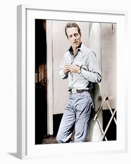 Hud, Paul Newman, 1963-null-Framed Photo