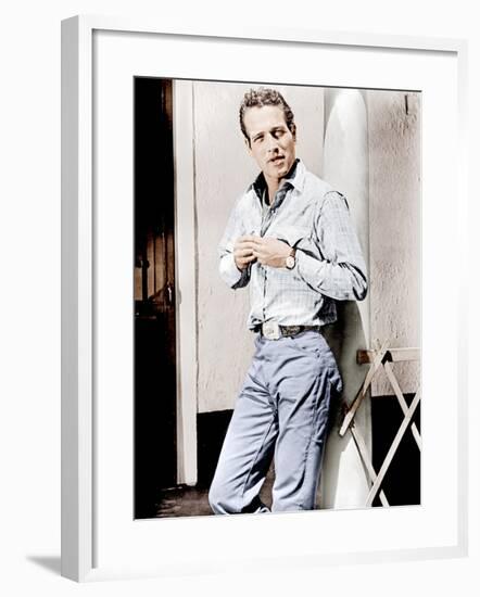 Hud, Paul Newman, 1963-null-Framed Photo