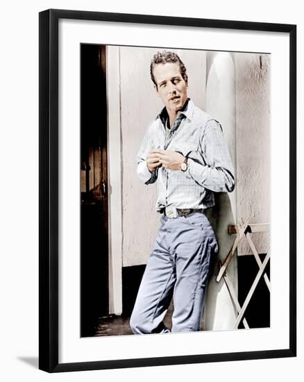 Hud, Paul Newman, 1963-null-Framed Photo