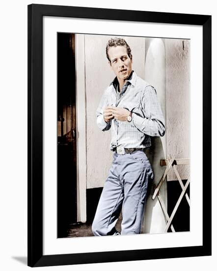 Hud, Paul Newman, 1963-null-Framed Photo