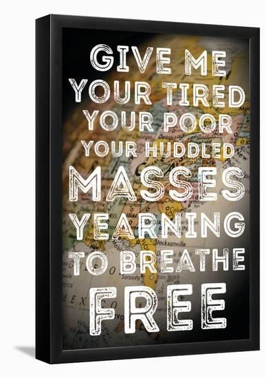 Huddled Masses Vertical-null-Framed Poster