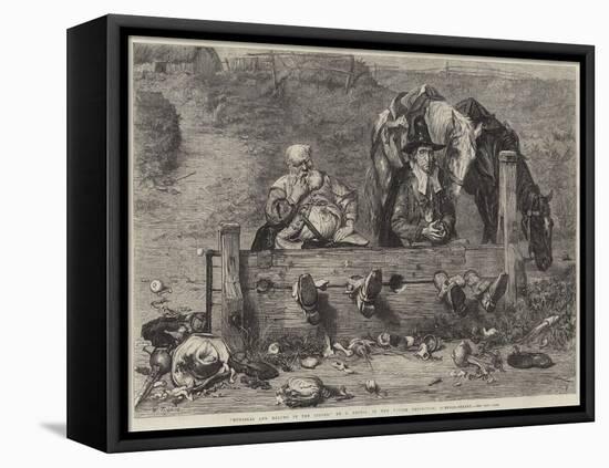 Hudibras and Ralpho in the Stocks-John Pettie-Framed Stretched Canvas