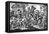 Hudibras by William Hogarth-William Hogarth-Framed Stretched Canvas