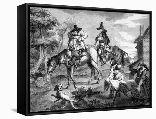 Hudibras by William Hogarth-William Hogarth-Framed Stretched Canvas