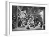 Hudibras catechised, engraving by Hogarth-William Hogarth-Framed Giclee Print