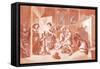Hudibras catechised, engraving by Hogarth-William Hogarth-Framed Stretched Canvas
