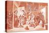 Hudibras catechised, engraving by Hogarth-William Hogarth-Stretched Canvas