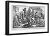 Hudibras Encounters the Skimmington, from 'Hudibras', by Samuel Butler, 1726-William Hogarth-Framed Giclee Print