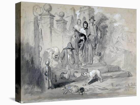 Hudibras in the Stocks, 1850-John Gilbert-Stretched Canvas