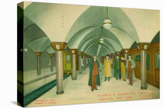 Hudson and Manhattan Subway Terminal, New York, 1909-Pierre P. Pullis-Stretched Canvas