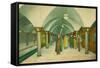 Hudson and Manhattan Subway Terminal, New York, 1909-Pierre P. Pullis-Framed Stretched Canvas