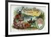 Hudson Bay Brand Cigar Inner Box Label, Native American-Lantern Press-Framed Art Print