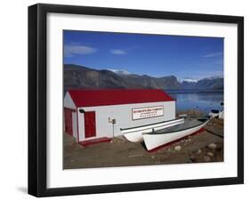 Hudson Bay Company Building, Pangnitung, Baffin Island, Canadian Arctic, Canada, North America-Alison Wright-Framed Photographic Print