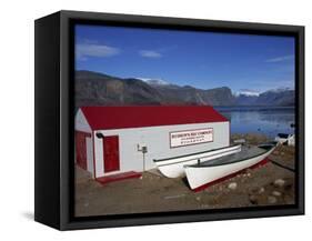 Hudson Bay Company Building, Pangnitung, Baffin Island, Canadian Arctic, Canada, North America-Alison Wright-Framed Stretched Canvas