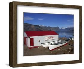 Hudson Bay Company Building, Pangnitung, Baffin Island, Canadian Arctic, Canada, North America-Alison Wright-Framed Photographic Print