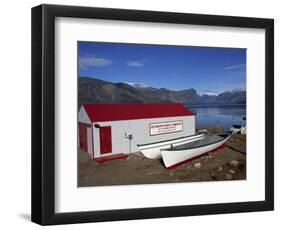 Hudson Bay Company Building, Pangnitung, Baffin Island, Canadian Arctic, Canada, North America-Alison Wright-Framed Photographic Print